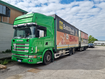 Motrice Scania 164 480 + biga Pezzaioli 2002