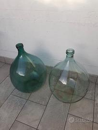 Damigiane ornamentali in vetro da 54 litri cad.