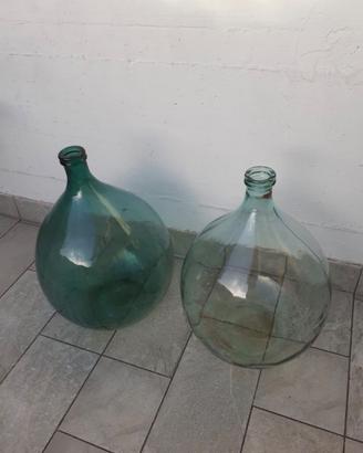 Damigiane ornamentali in vetro da 54 litri cad.
