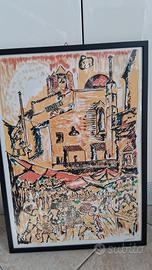 Piero Gauli serigrafia numerata firmata Vucciria