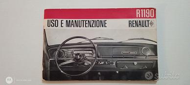 Uso e manutenzione RENAULT 10 Ed.ita. Luglio 1967
