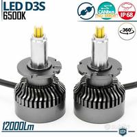 Kit D2S Conversione da XENON a LED 12000LM 6500K