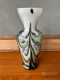 Vaso Vetro soffiato artistico Murano Anni '70