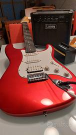 chitarra elettrica Donner+2 amplificatore laney +
