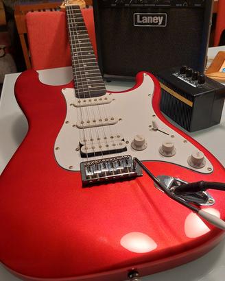 chitarra elettrica Donner+2 amplificatore laney +