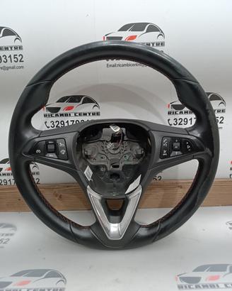 Volante in pelle nera multifunzionale opel corsa e