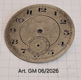 quadrante in metallo antico orologio da tasca 