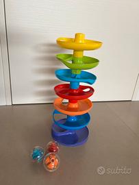 Spirale arcobaleno con palline