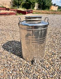 Contenitore inox per olio