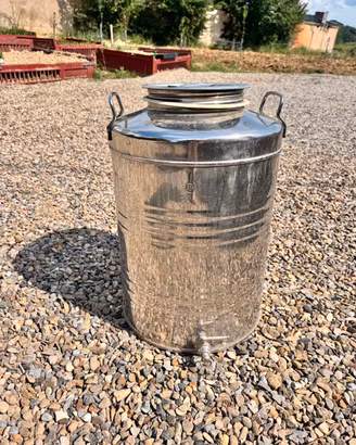 Contenitore inox per olio