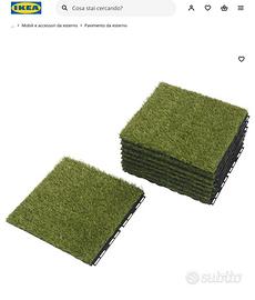 Piastrella/Pedana esterno, prato artificiale IKEA