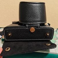 Olympus Pen f custodia in pelle(no fotocamera)