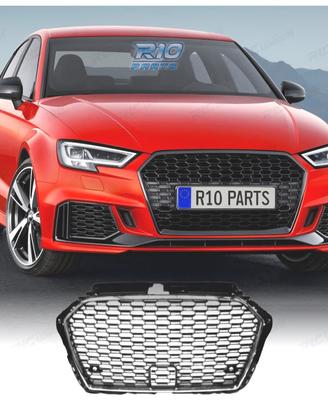 GRIGLIA AUDI A3 8V 16-20 LOOK RS3 NERO CROMATO