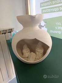 Presepio in vaso di biscotto made in Italy 
