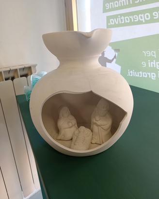 Presepio in vaso di biscotto made in Italy 