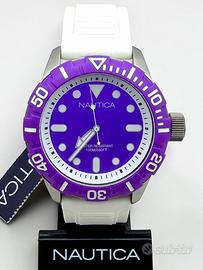 Nautica BFD 100 Diver Quartz Purple/White