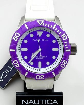 Nautica BFD 100 Diver Quartz Purple/White