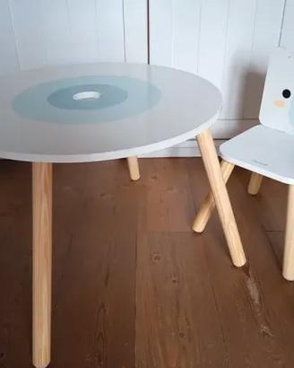 Tavolino e sedia in legno Janod "Banchisa/Polar