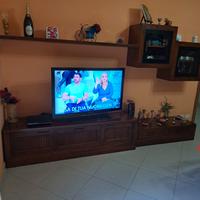 Parete attrezzata legno massello MADE IN ITALY 