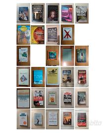 Stock lotto 28 Libri nuovi ed usati -generi Thrill