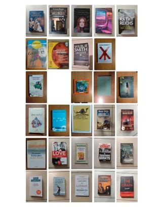 Stock lotto 28 Libri nuovi ed usati -generi Thrill