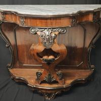 Antica Console Napoletana Legno Palissandro