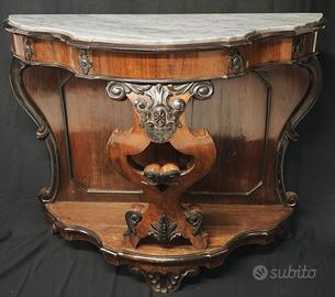 Antica Console Napoletana Legno Palissandro