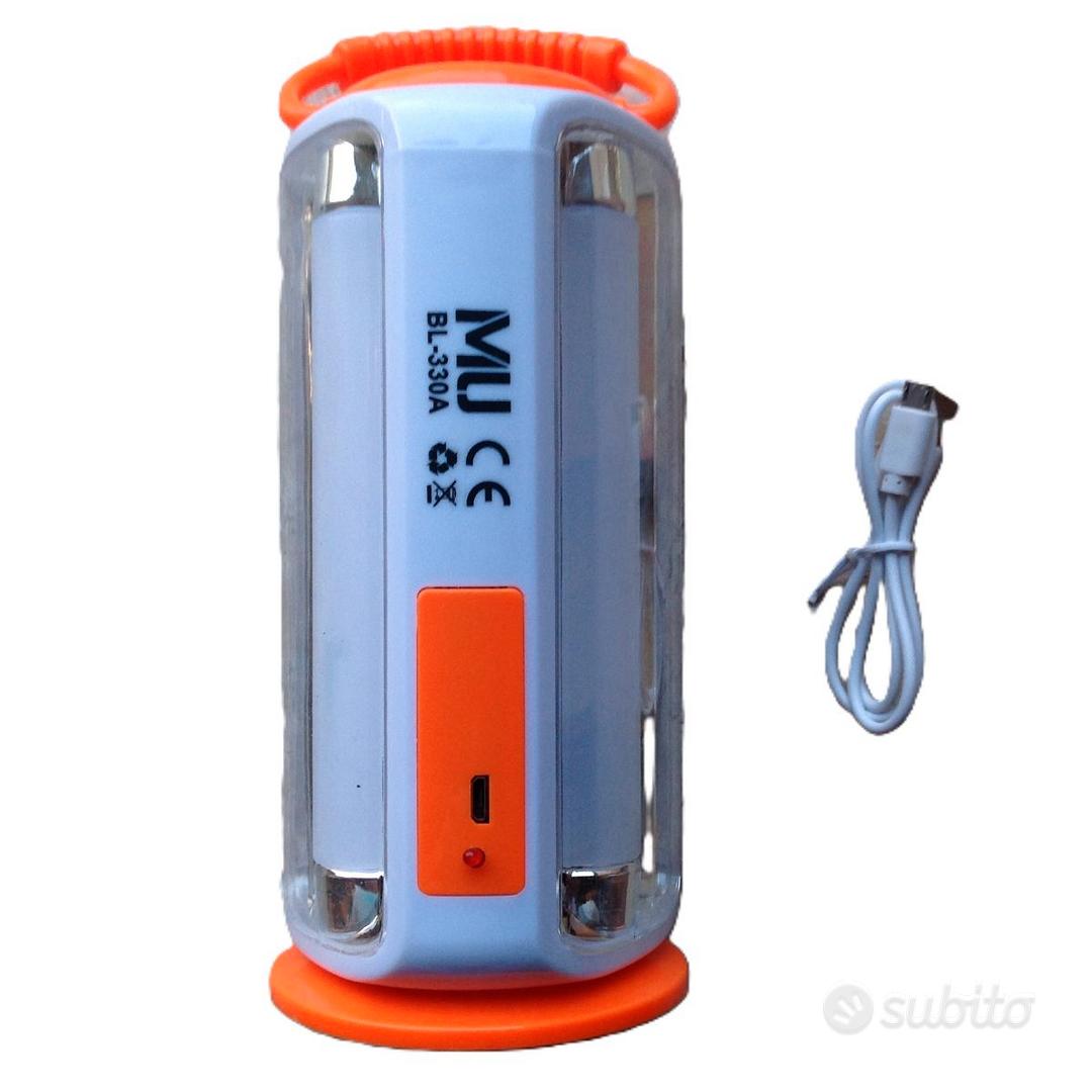 Lampada Da Campeggio Ricaricabile 10000mAh - 3000 Lumen Impermeabile IP45 Con Power Bank