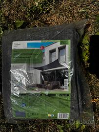 TENDA A VELA PARASOLE 3 × 2 M ANTRACITE – NUOVA