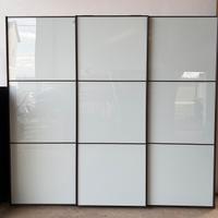 Armadio ante scorrevoli vetro satinato 275x250