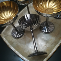 Set calici da champagne placcati in oro 24kt