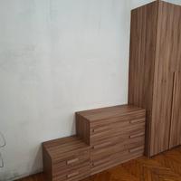 armadio 2 ante con comò e comodino 