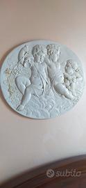 Quadro in gesso amorini