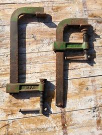 Coppia morsetti Alfa falegname carpentiere