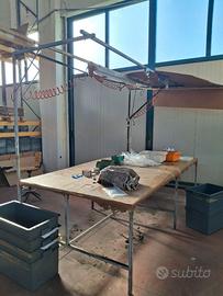 TAVOLI DA LAVORO IN FERRO - AUTOPORTANTI varie mis