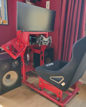 Postazione SimRacing Sparco Heusinkveld Iiyama