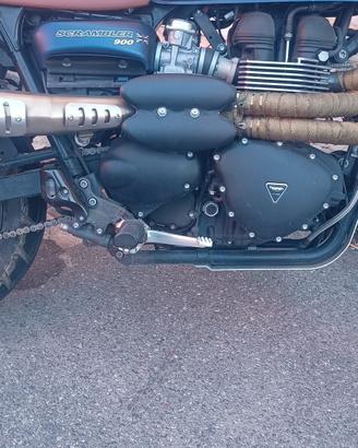 Triumph scrambler scarico completo 