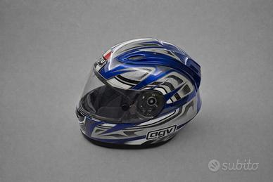 Casco integrale AGV blu / argento taglia S