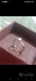 Anello Solitario Gioielli di Valenza Oro Bianco