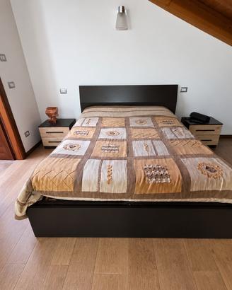 Letto contenitore completo di comodini