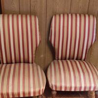 Coppia poltroncine da camera basse