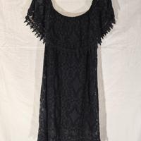 Copricostume donna nero in cotone taglia unica