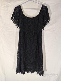 Copricostume donna nero in cotone taglia unica