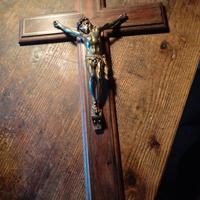 grande crocifisso antico da collezione 