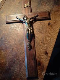 grande crocifisso antico da collezione 