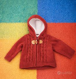 Maglioncini bimbo con cappuccio 3/6 mesi