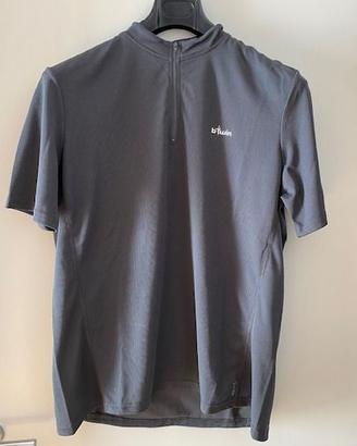 Maglia MTB Ciclismo Grigia con tasca posteriore