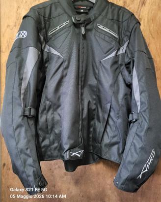 Giubbino moto A-Pro Touring Sport Ace Black