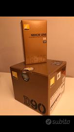 Fotocamera Nikon D 90 con obiettivo 18-105