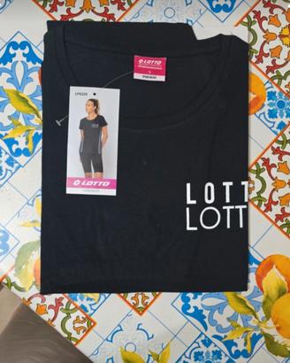 Pigiama Donna Pinocchietto Lotto T.S Nero 
